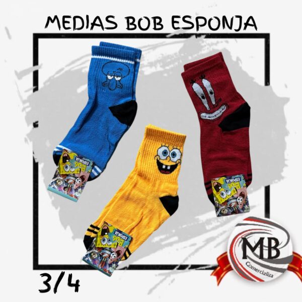 MEDIAS BOB ESPONJA X1U.