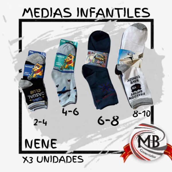 MEDIAS INFANTILES NENE X3U.