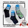 Pack de calcetines estampados infantiles por mayor en Argentina, medias de algodón con diseños por 3 unidades, distribución mayorista con despacho en 48 horas vía MB Comercializa.