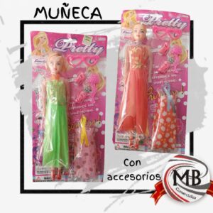 MUÑECA EN BLISTER CON ACCESORIOS