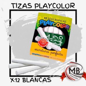 TIZAS BLANCAS PLAYCOLOR X12