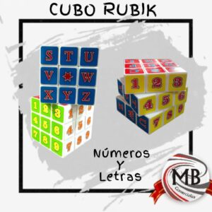 CUBOS RUBIK NUMERO Y LETRAS