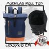 Mochilas Roll Top Wanderlust reforzadas 45x27x12 cm impermeables para trekking y ciudad por mayor Argentina - MB Comercializa