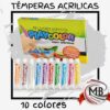 Témperas acrílicas Playcolor por mayor en MB Comercializas. Precios directos mayoristas con despacho rápido en 24 horas a toda Argentina por Correo Argentino.