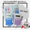 Calculadoras de bolsillo con llavero y cordón, varios colores con pantalla LCD. Venta mayorista de artículos electrónicos portátiles en Argentina por MB Comercializa.