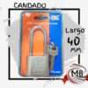 Candado 40mm largo precio mayorista en Argentina. Venta directa por mayor en MB Comercializa con despacho en 48 horas a todo el país. Stock permanente para ferreterías y regalerías.