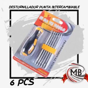 DESTORNILLADOR PUNTA INTERCAMBIABLE X 6PCS