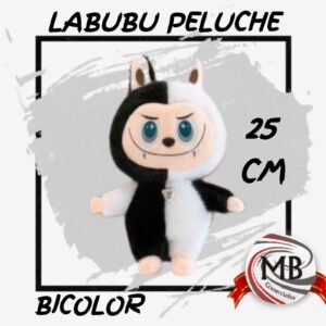 PELUCHES LABUBU BLANCO Y NEGRO 25 CM