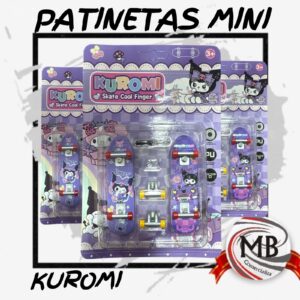 PATINETAS DE DEDO KUROMI CON ACCESORIOS