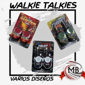 WALKIE TALKIES X2 VARIOS DISEÑOS