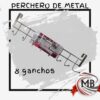 PERCHEROS METALICO 8 GANCHOS