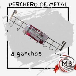 PERCHEROS METALICO 8 GANCHOS