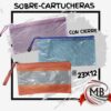 SOBRES-CARTUCHERAS CON CIERRE 23X12CM