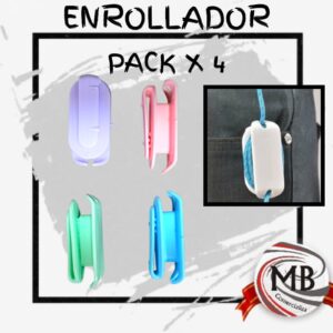 PACK X 4 ENROLLA CABLE