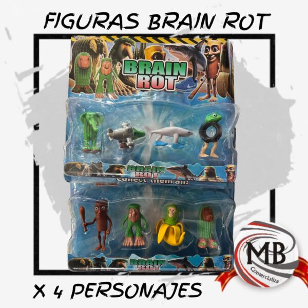 4 Brain Rots BLISTER BRAIN ROTS X4 PERSONAJES – MB Comercializa