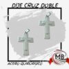 DIJE CRUZ DOBLE ACERO QUIRURGICO MB11875