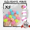 5 SQUISHYS MINIS