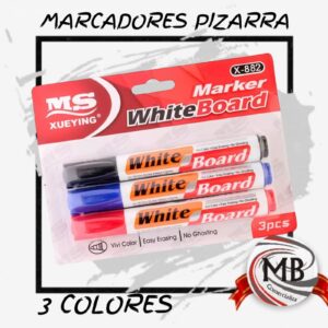 MARCADORES PARA PIZARRA X3 COLORES