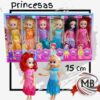 MUÑECAS-PRINCESAS POR UNIDAD 15 CM