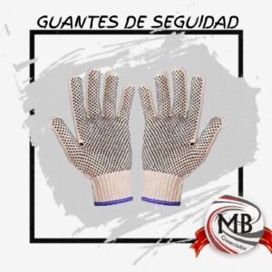 Guantes de seguridad moteados antideslizantes por mayor con despacho en 48 horas a toda Argentina y precio directo de distribuidora MB Comercializa.