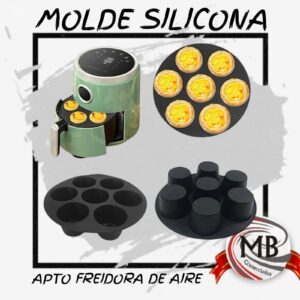 MOLDES DE SILICONA PARA MUFFINS 7 CAVIDADES CHICO