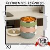 LONCHERA-LUNCH BOX RECIPIENTES TERMICOS X3