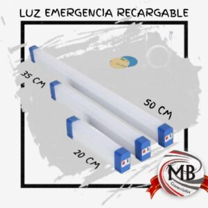 Luz de emergencia LED recargable de alta potencia con diseño compacto para pared o mesa. Distribución mayorista en toda la Argentina con despachos en 48 horas y precios directos en MB Comercializa.