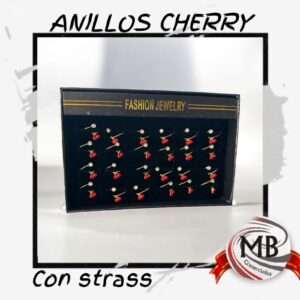ANILLOS CHERRY CON STRASS