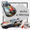 Auto a fricción de carreras deportivo con alerón y calcomanías de competición por mayor. Stock directo de MB Comercializa con envíos a toda Argentina.