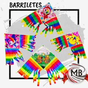 BARRILETES MULTICOLORES PERSONAJES
