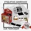 Rollo mayorista de 56 etiquetas adhesivas de pizarra (chalkboard labels) con marcador blanco incluido. Etiquetas resistentes para organización de frascos, cocina y comercio. Venta por mayor con envíos a toda Argentina a través de MB Comercializa.