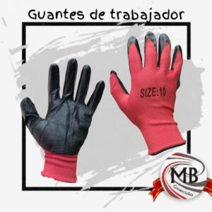 Guantes de trabajador industriales por mayor con despacho en 48 horas a toda Argentina y precio directo de distribuidora MB Comercializa.