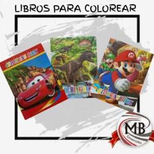 LIBROS PARA COLOREAR PERSONAJES CON STICKER