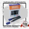 Pack mayorista de marcadores permanentes azules de punta redonda. Fibras de tinta indeleble para rotulado industrial, escolar y de oficina. Venta por mayor con envíos a toda Argentina a través de MB Comercializa.