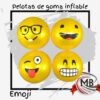 Pelotas de goma inflables con diseños de caras y expresiones divertidas. Juguetes de alta rotación para venta mayorista.