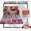 ​"Sombra de ojos individual con glitter de alta pigmentación marca Tejar. Maquillaje brillante disponible para venta por mayor en Argentina a través de MB Comercializa."