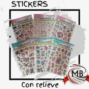 STICKERS-PERSONAJES-RELIEVE