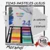 TIZAS PASTELES OLEOS 24 COLORES MORANDI HY8003-24