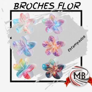BROCHES FLOR ESTAMPADOS