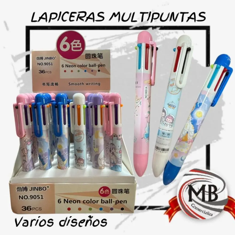 LAPICERAS-MULTIPUNTAS-X6-COLORES-VARIOS-DISENOS