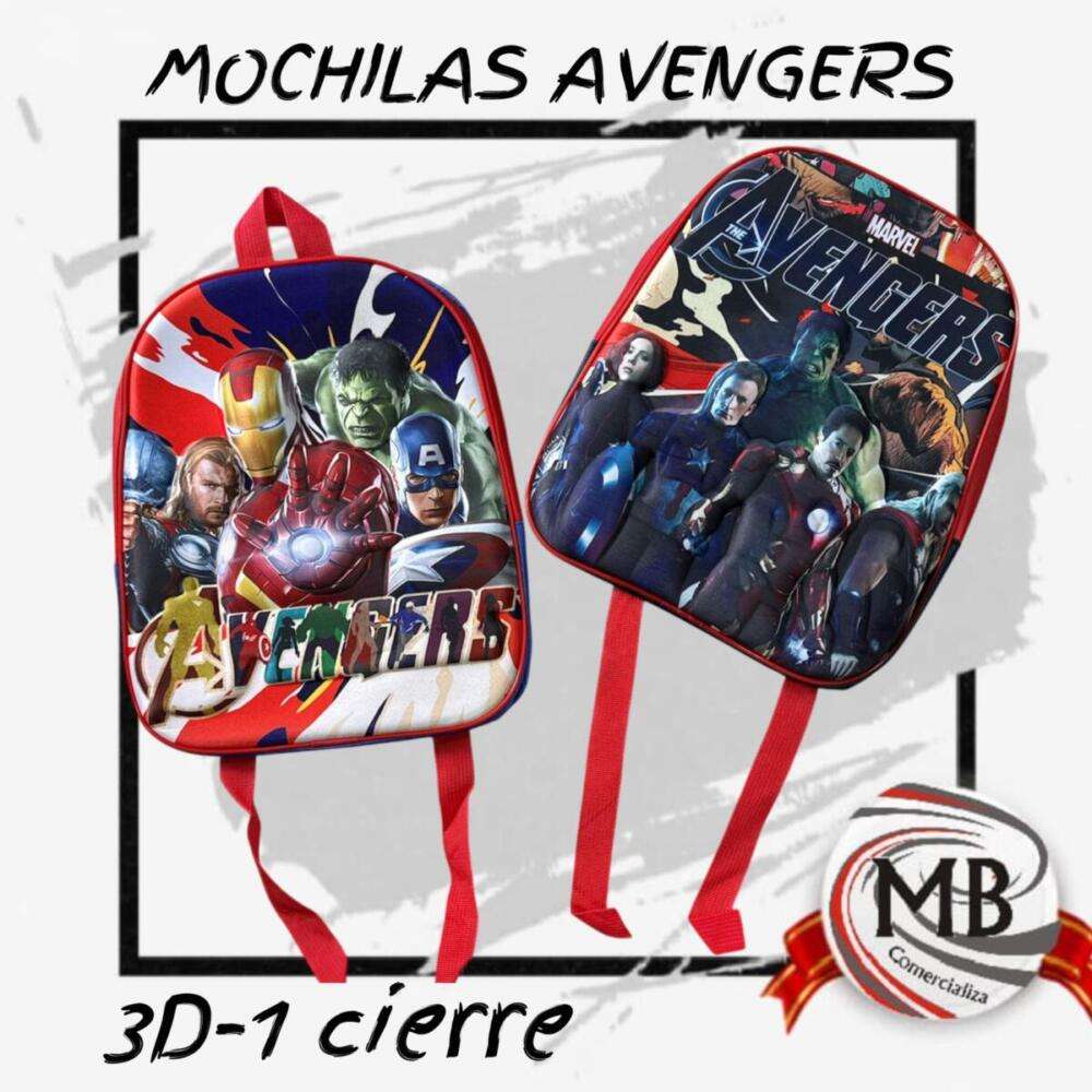 MOCHILAS AVENGERS 3D - 1 CIERRE