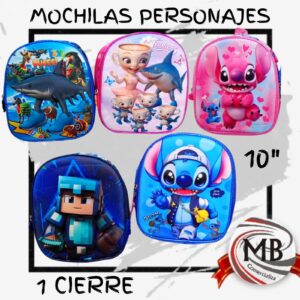 MOCHILAS 1 CIERRE 26CM