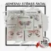 Adhesivos de strass facial para maquillaje artístico y festivales. Pack de gemas autoadhesivas para cara por mayor en Argentina, distribución de MB Comercializa.