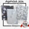 Venta por mayor de agendas 2026 con espiral y tapas con diseños florales - Distribuidora MB Comercializa con envíos a toda Argentina