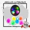 ​Anillos luminosos de silicona con pinches y luces LED multicolor. Venta por mayor de cotillón para fiestas y eventos en Argentina a través de MB Comercializa. Pack surtido.