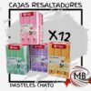 CAJA X 12 RESALTADORES PASTELES ANCHOS