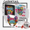 CARPETAS INKDROP 3X40 PEACE VENTA POR MAYOR VULTA AL COLE EN ARGENTINA