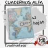 CUADERNOS ALFA 42 H/CUADRI 16X21 CM