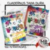 Cuadernos tapa dura 21x27 cm 100 hojas rayadas escolar venta por mayor Argentina.
