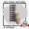 ​Hilo de sisal natural biodegradable para artesanías, decoración y embalaje. Bobinas de fibra natural por unidad para emprendedores. Venta por mayor en Argentina a través de MB Comercializa.